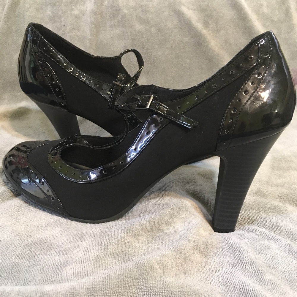 Dexflex comfort Mary Jane retro rockabilly heels